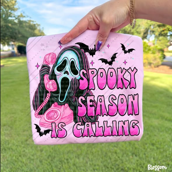 Spooky Season Is Calling Graphic Tee | GF Inspired Halloween Shirt | Horror Halloween Graphic Tee