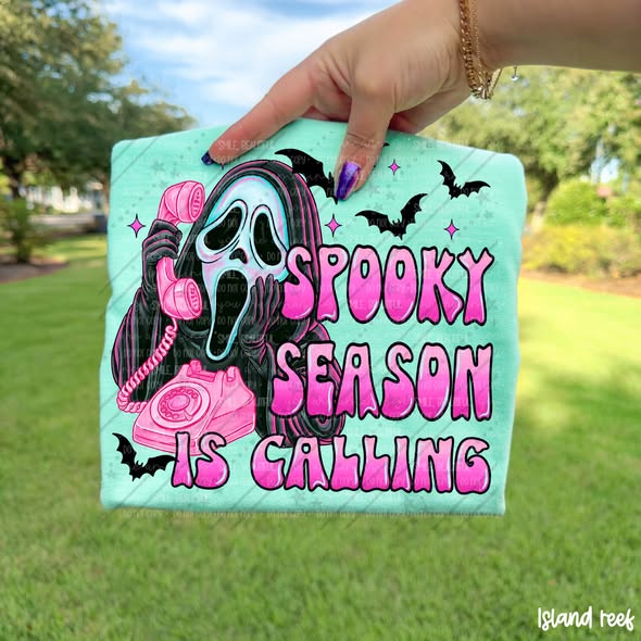 Spooky Season Is Calling Graphic Tee | GF Inspired Halloween Shirt | Horror Halloween Graphic Tee