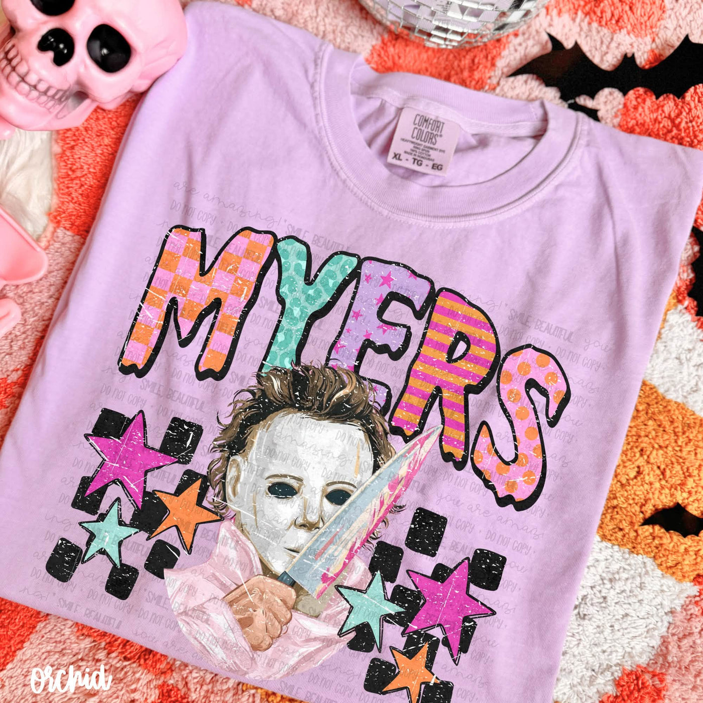 Retro Halloween Graphic Tee | Colorful Horror Shirt