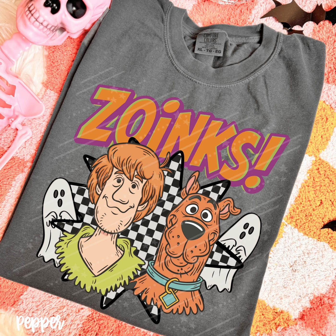 Zoinks Mystery Dog Halloween Graphic Tee | Retro Spooky Shirt