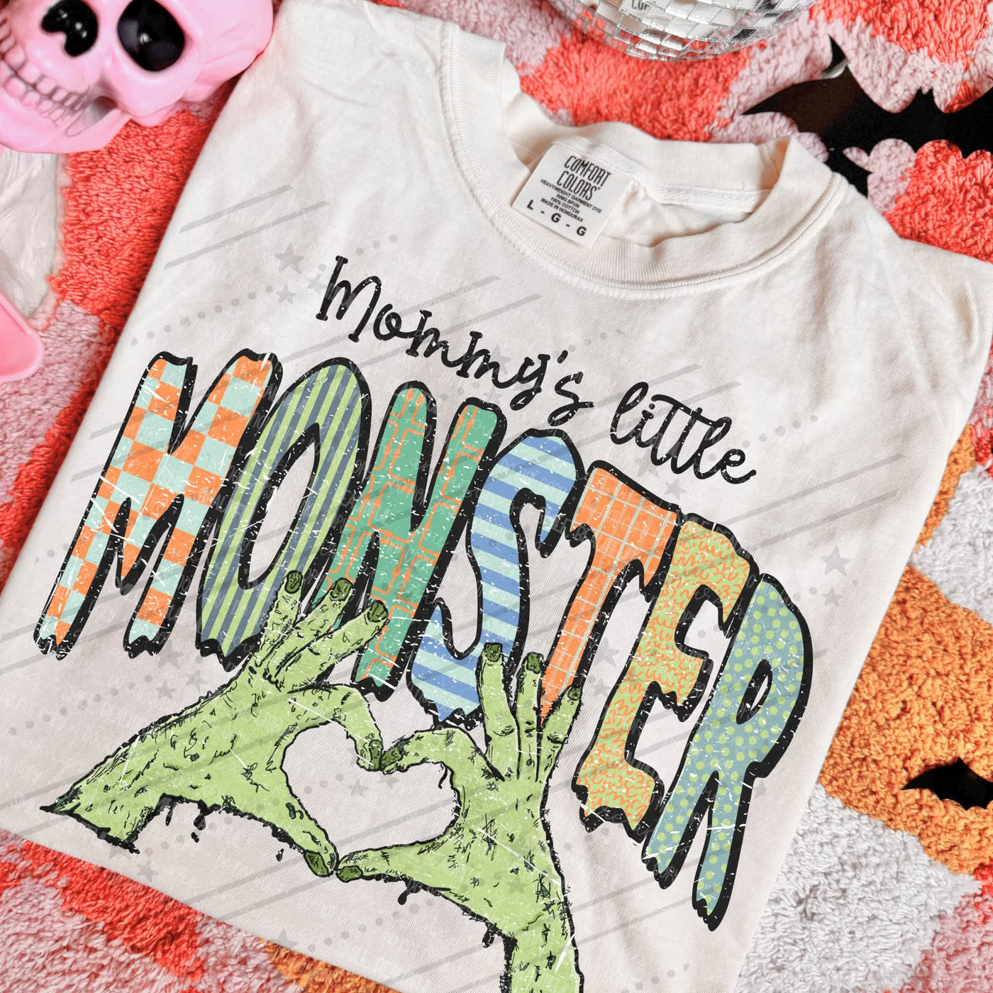 Mommy’s Little Monster Boys Halloween Graphic Tee – Spooky Kids Shirt