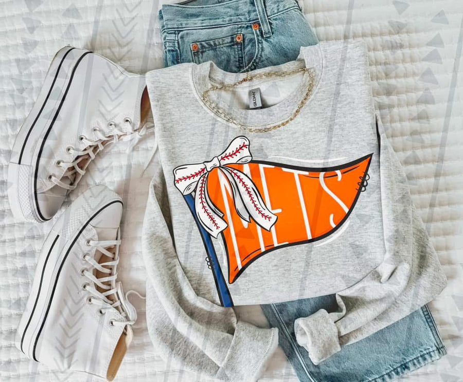 Baseball Team Pennant Flag Graphic Tee | Retro Game Day Shirt | Ballpark Aesthetic - Pretty Petty Co