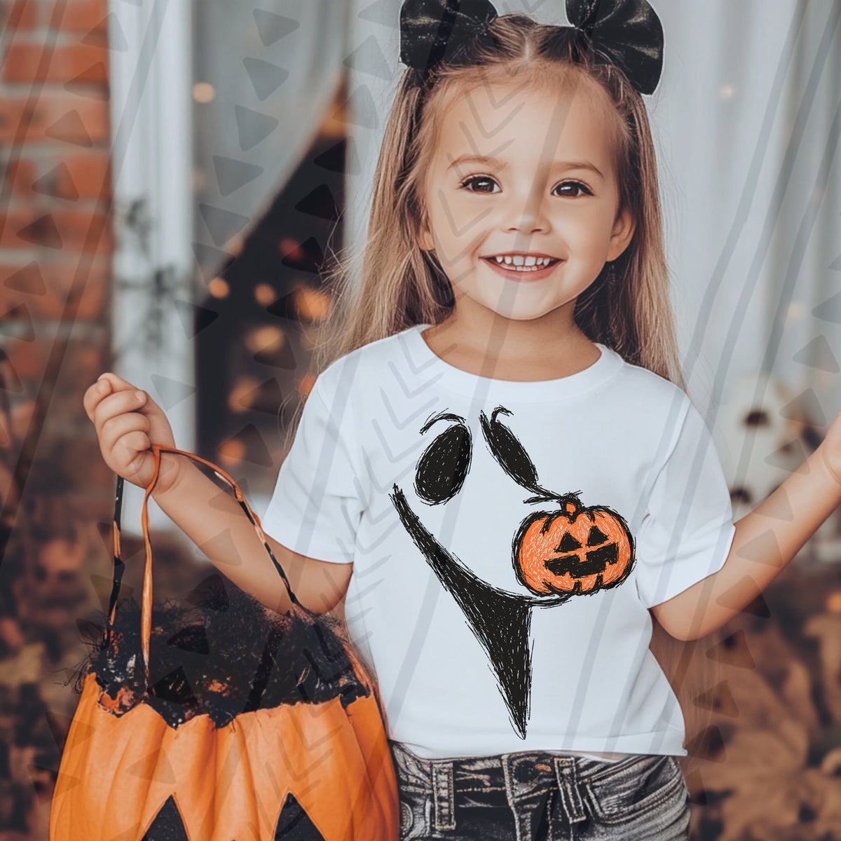 Pumpkin Ghost Halloween Graphic Tee – Cute Trick or Treat Shirt