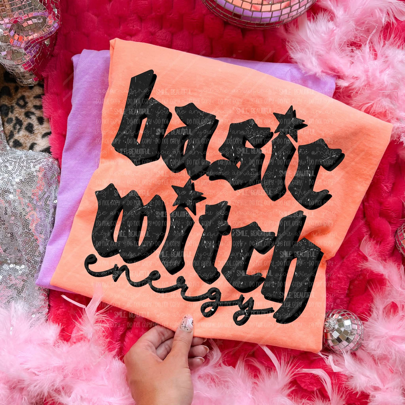 Basic Witch Energy Halloween Graphic Tee | Trendy Witchy Spooky Season Shirt