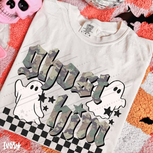Ghost Him Halloween Graphic Tee – Funny Ghost Spooky Season Shirt