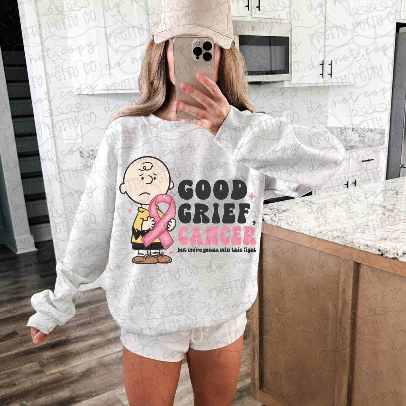 Good Grief Cancer Breast Cancer Awareness Shirt | Pink Ribbon Fighter Tee | Cancer Support Shirt