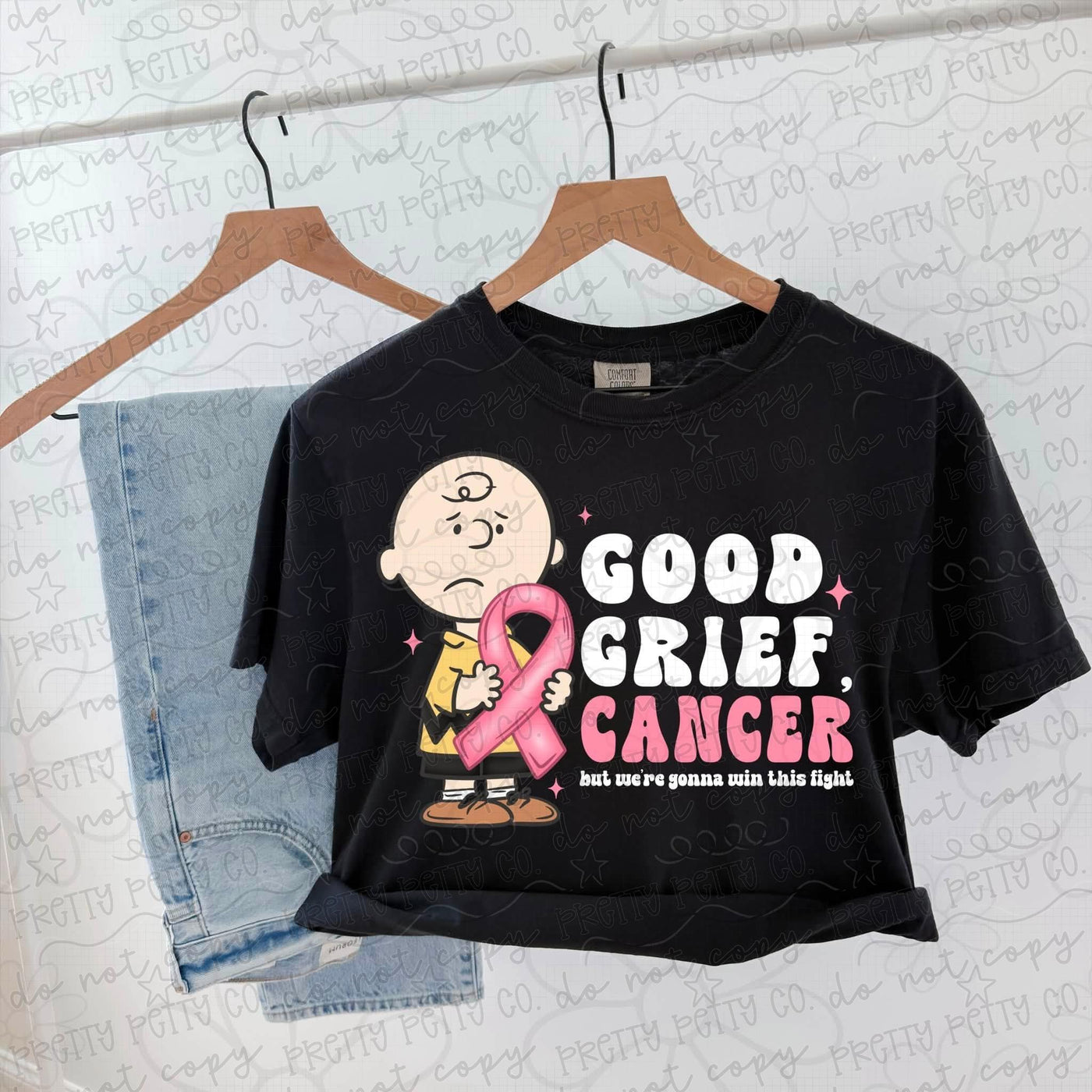 Good Grief Cancer Breast Cancer Awareness Shirt | Pink Ribbon Fighter Tee | Cancer Support Shirt