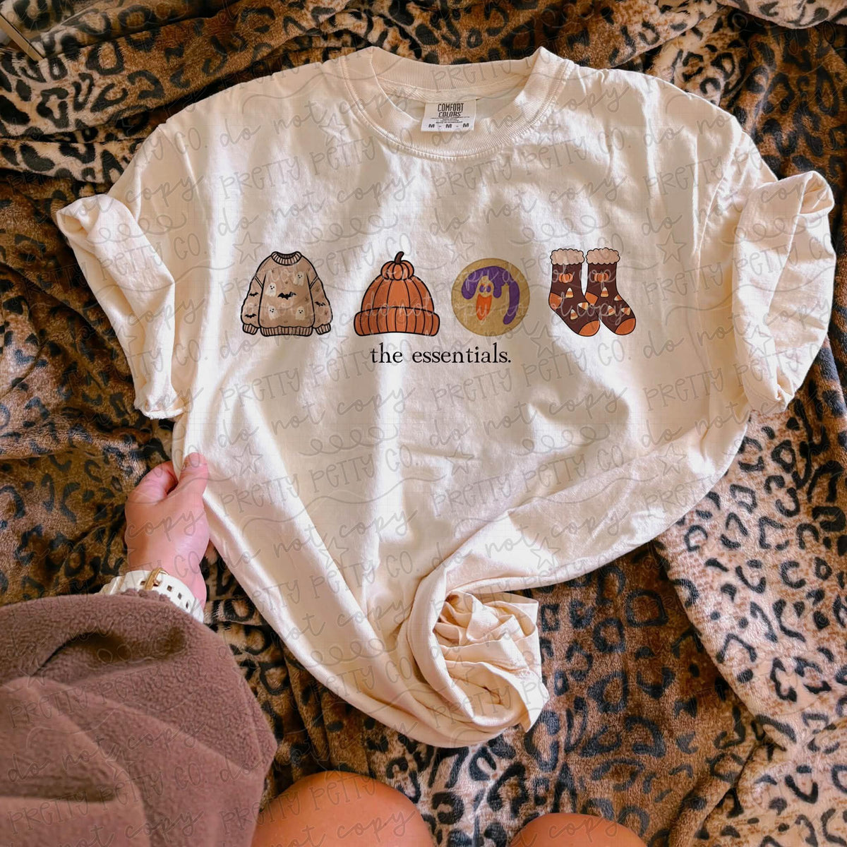 Fall Essentials Graphic Tee – Cozy Autumn Pumpkin & Coffee Shirt