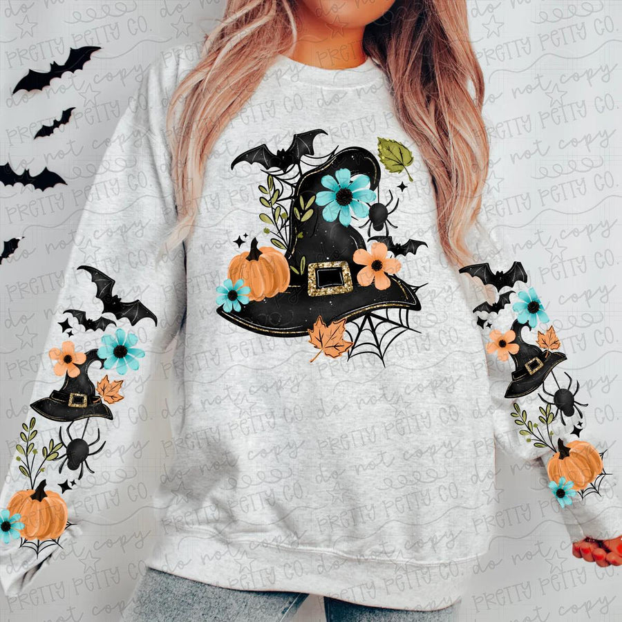 Witch Hat Halloween Graphic Tee | Cute Witchy Spooky Season Shirt