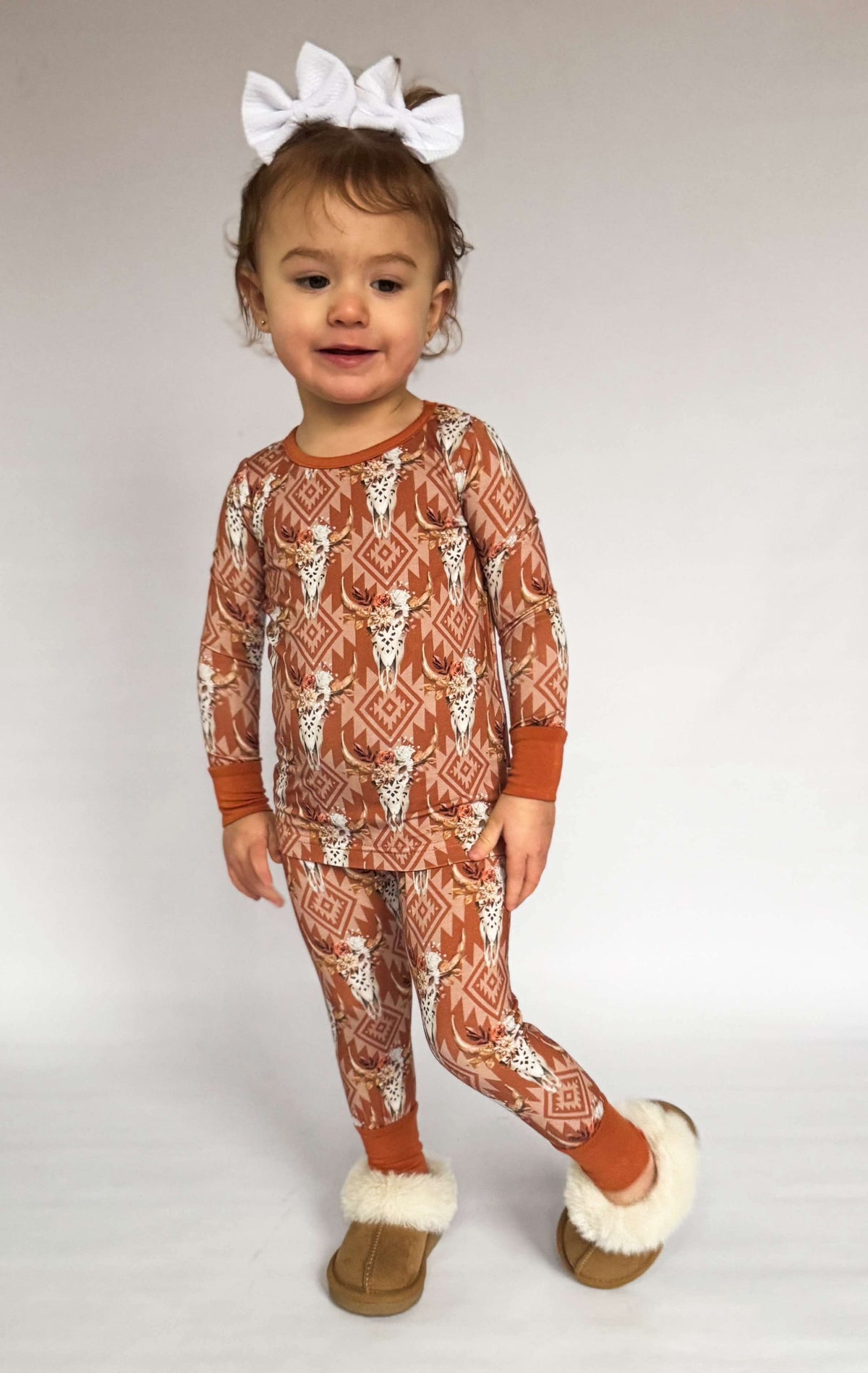 Something in the Orange Bamboo Set 6 YR  (FINAL SALE) - Pretty Petty Co