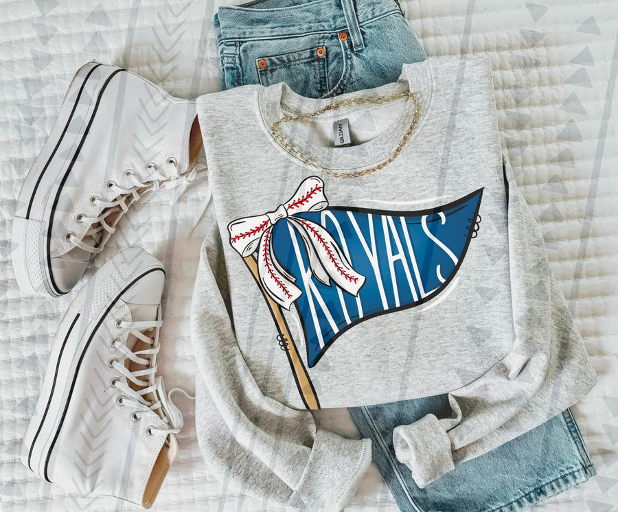 Baseball Team Pennant Flag Graphic Tee | Retro Game Day Shirt | Ballpark Aesthetic - Pretty Petty Co