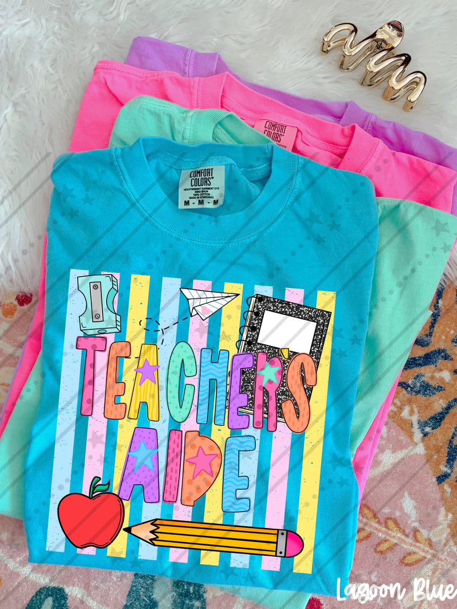 Teacher Aide Back to School Shirt | First Day Graphic Tee