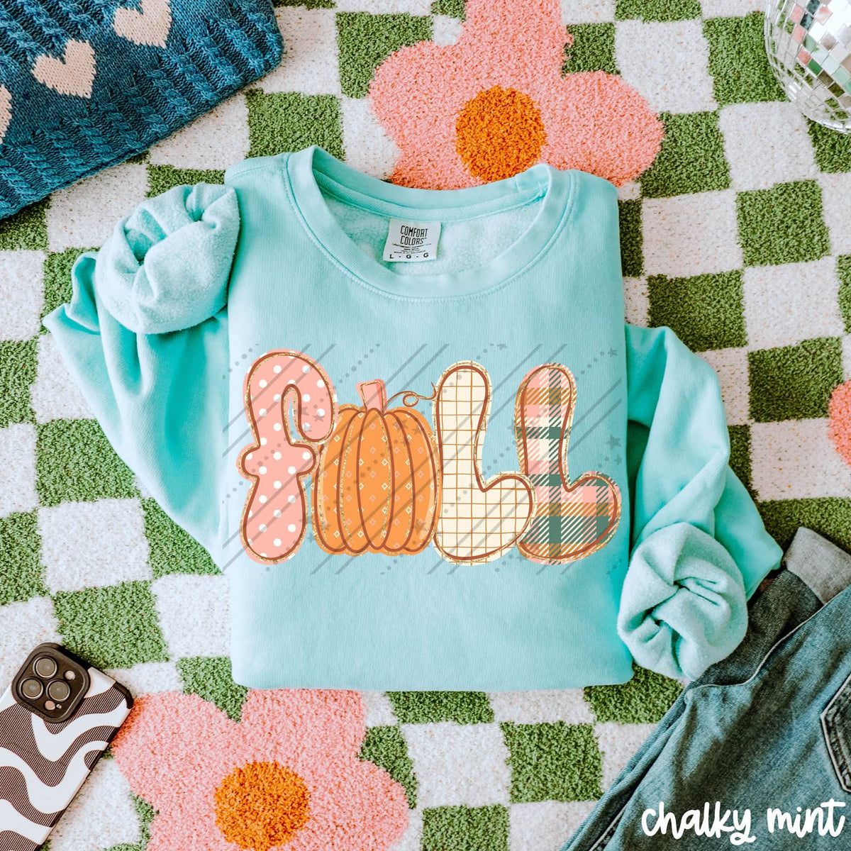Retro Fall Graphic Tee | Pastel Pumpkin Autumn Shirt | Comfort Colors Cute Fall T-Shirt