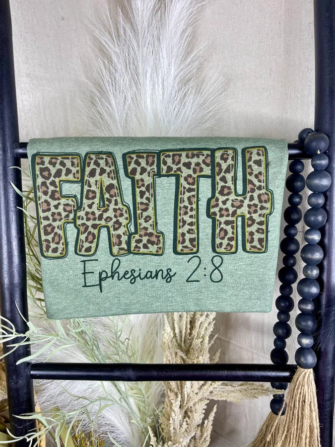 Faith Ephesians 2:8 (Gildan Softstyle Tee) - Pretty Petty Co