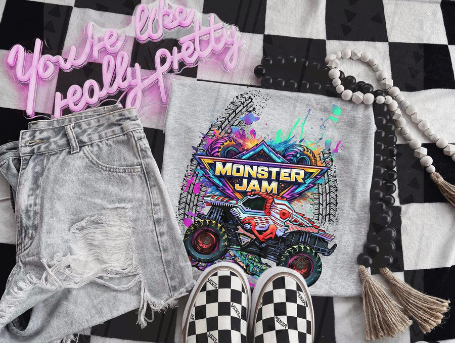 Monster Jam Truck Fan Tee – MJ Gildan Monster Truck Apparel - Pretty Petty Co