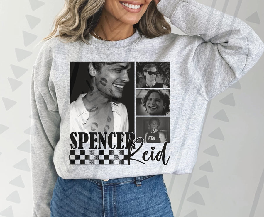 Spencer Reid Graphic Tee – Popular TV Show Fan Shirt – Unisex DTF Print – Kids & Adult Sizes - Pretty Petty Co