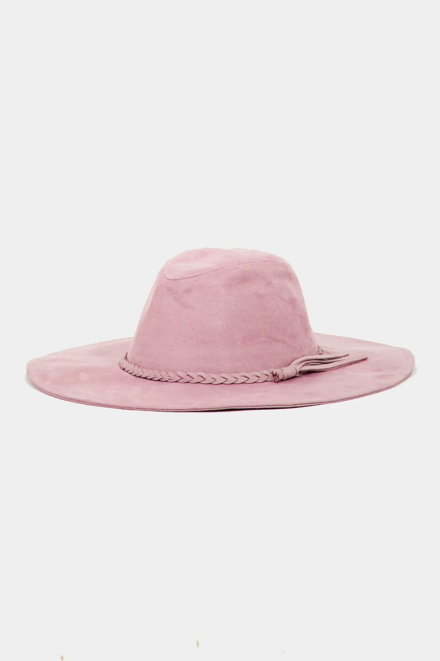 Fame Braided Faux Suede Hat - Pretty Petty Co
