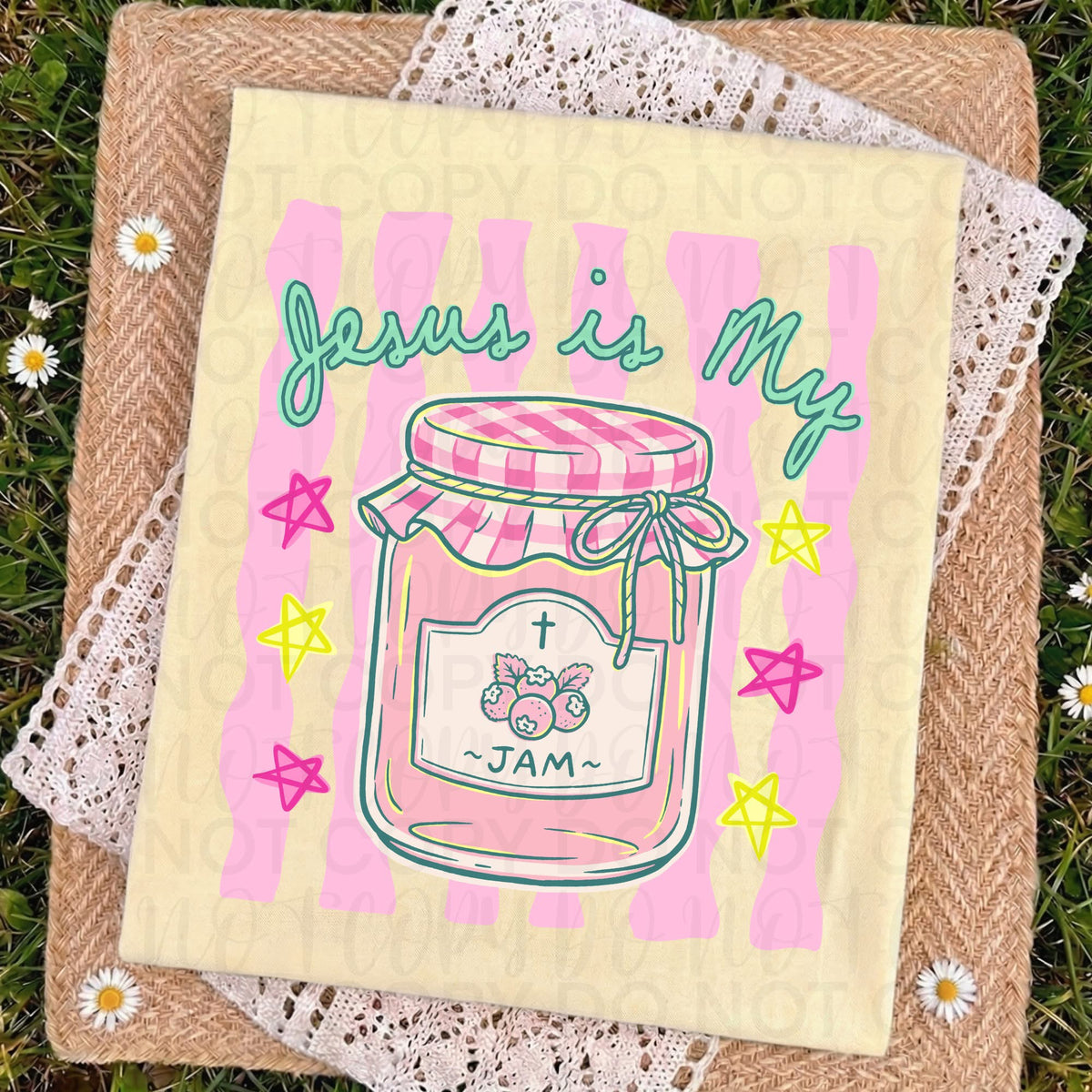 Jesus is my Jam Shirt | Faith Bow Graphic Tee | Comfort Colors Tee - Pretty Petty Co