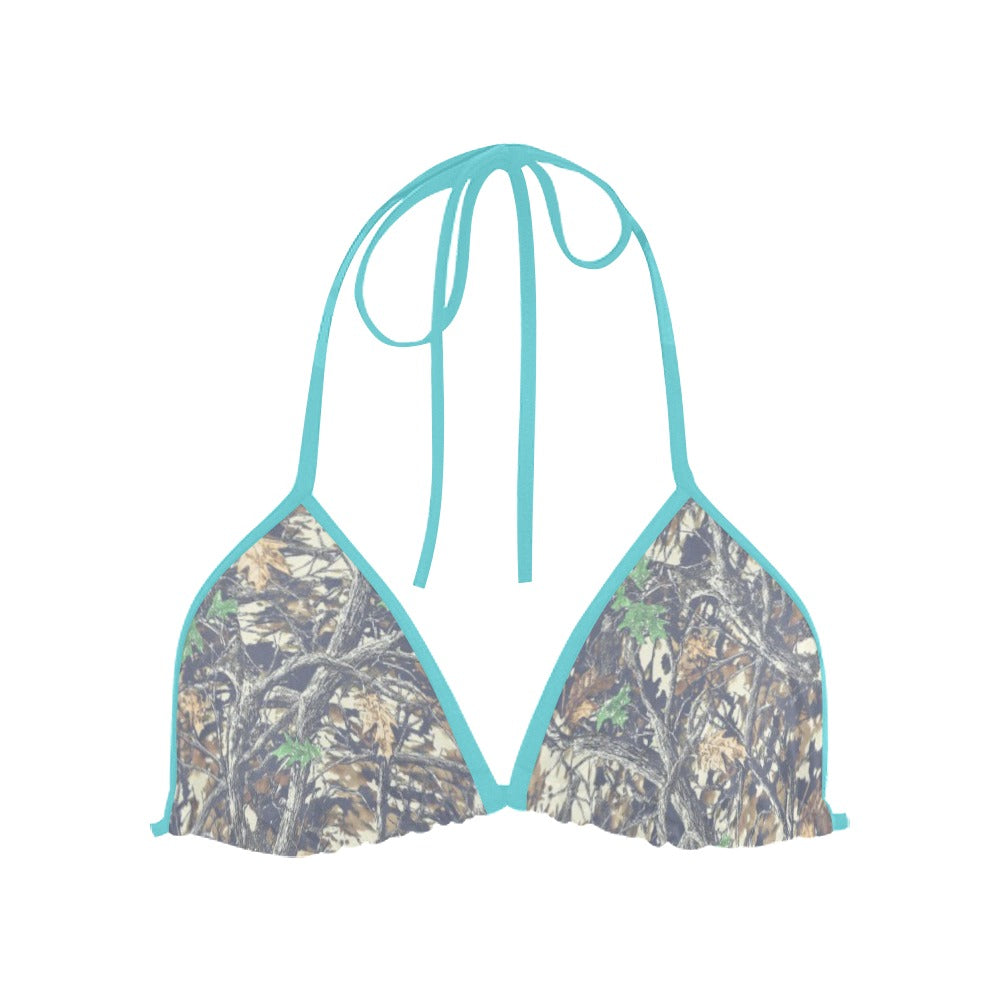 Faded Camo Triangle Bikini Top - Pretty Petty Co