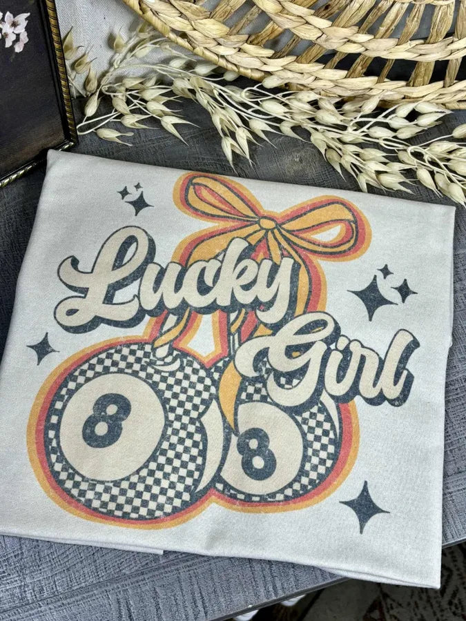 Lucky Girl (Gildan Tee) - Pretty Petty Co