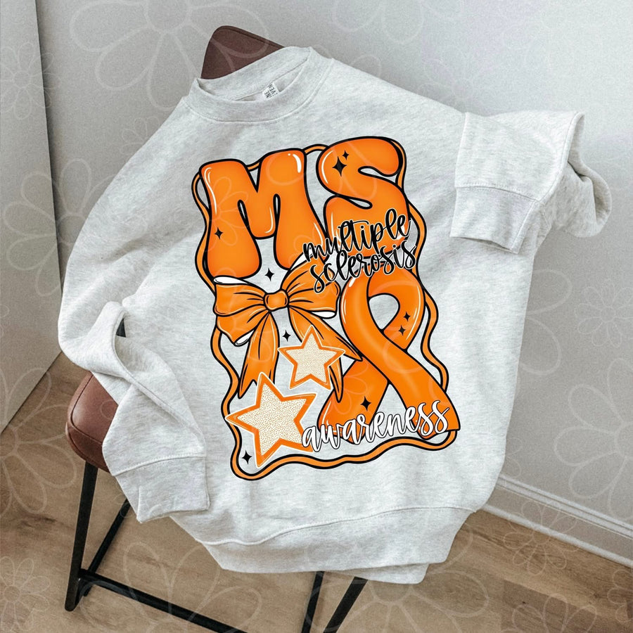 MS Awareness Graphic Tee – Support & Advocacy Shirt – Unisex DTF Print – Kids & Adult Sizes - Pretty Petty Co