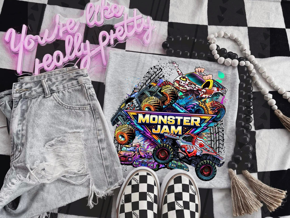 Monster Jam Truck Fan Tee – MJ Gildan Monster Truck Apparel - Pretty Petty Co