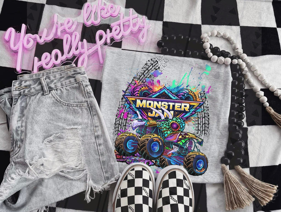Monster Jam Truck Fan Tee – MJ Gildan Monster Truck Apparel - Pretty Petty Co