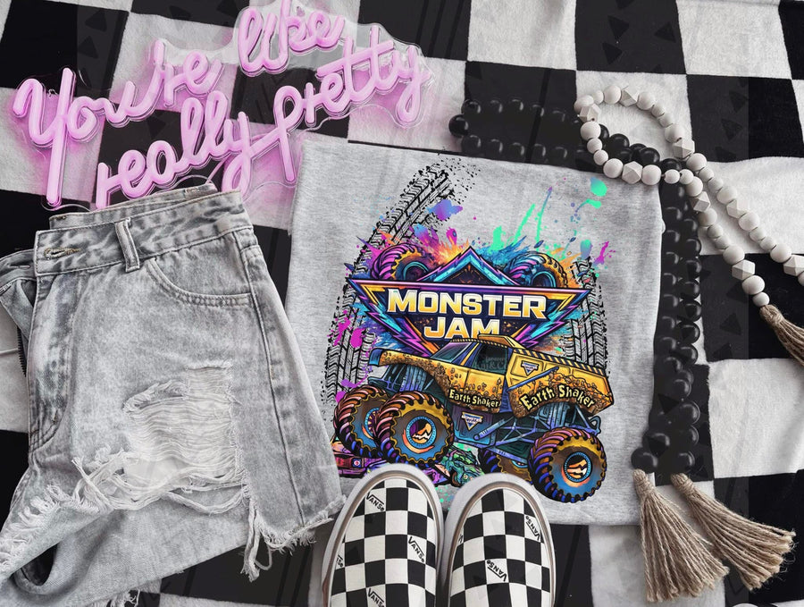 Monster Jam Truck Fan Tee – MJ Gildan Monster Truck Apparel - Pretty Petty Co