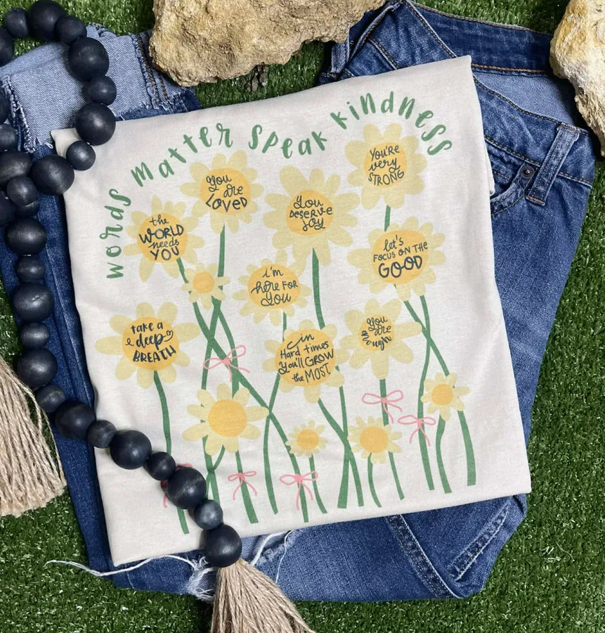 Words Matter Speak Kindness (Gildan Tee) - Pretty Petty Co