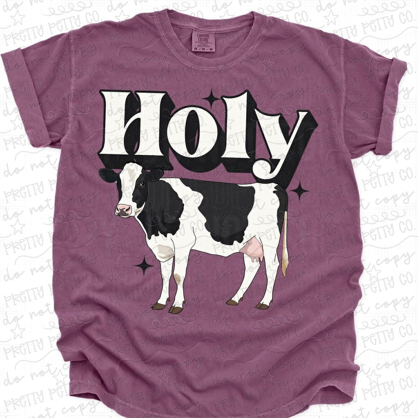 Holy Cow Shirt, Funny Farm Animal Pun Tee, Cute Country Humor T Shirt