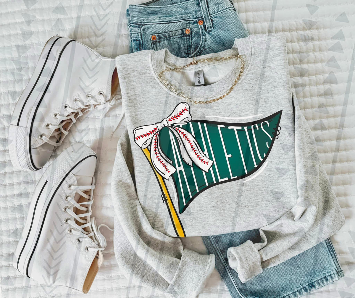 Baseball Team Pennant Flag Graphic Tee | Retro Game Day Shirt | Ballpark Aesthetic - Pretty Petty Co