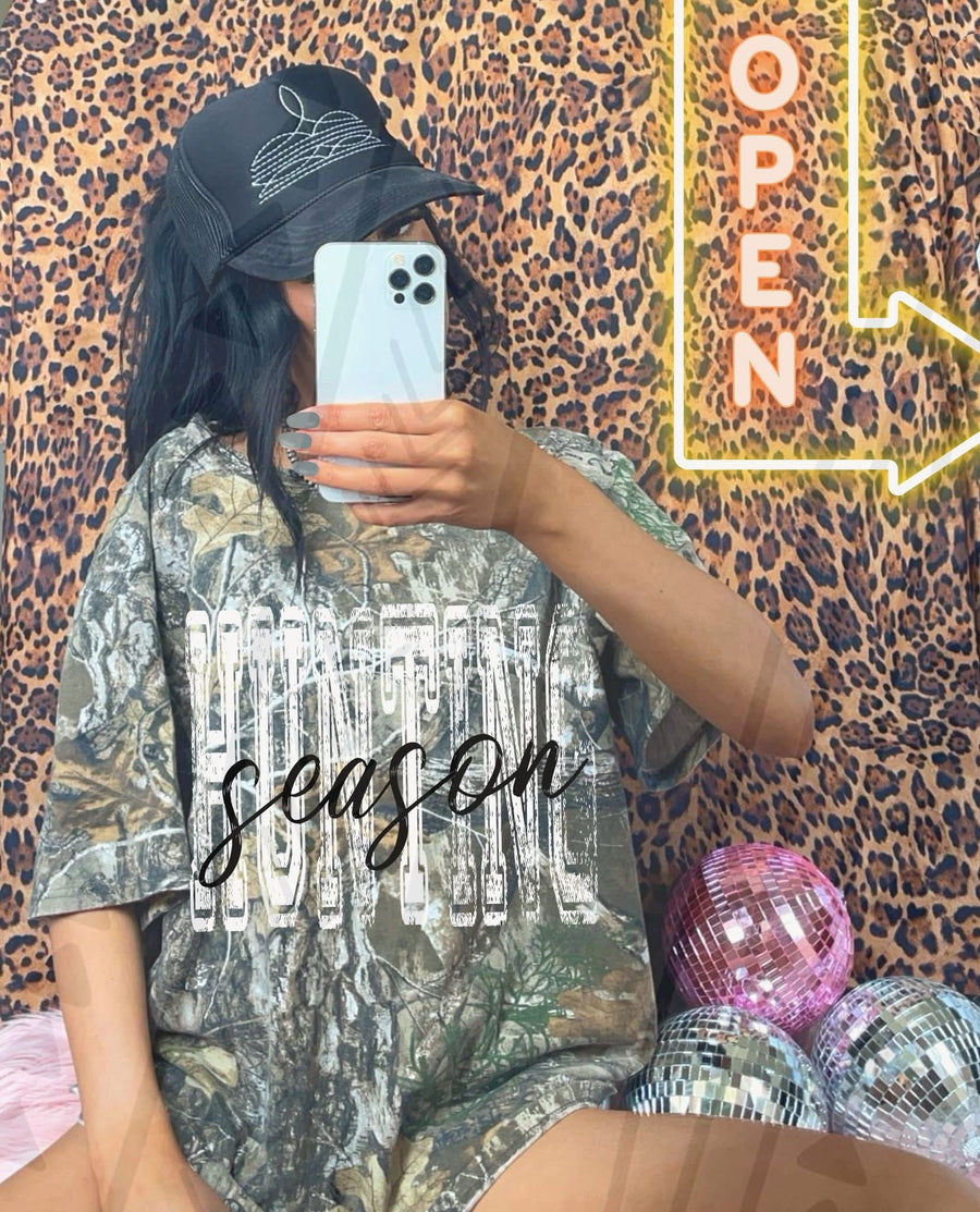 Hunting Season Shirt – Hunting & Outdoor Graphic Tee – Unisex DTF Print - Pretty Petty Co