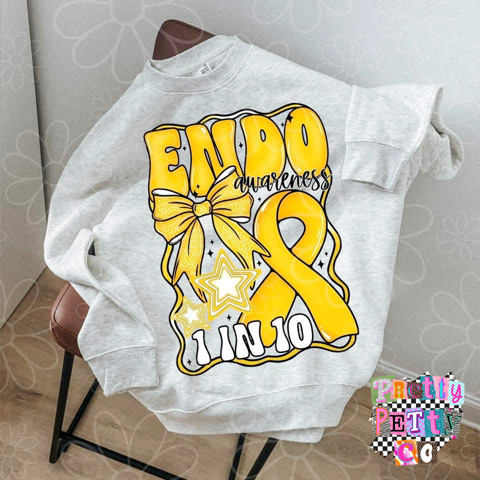 Endometriosis Awareness Tee | 1 in 10 Women | Endo Awareness Shirt - Pretty Petty Co