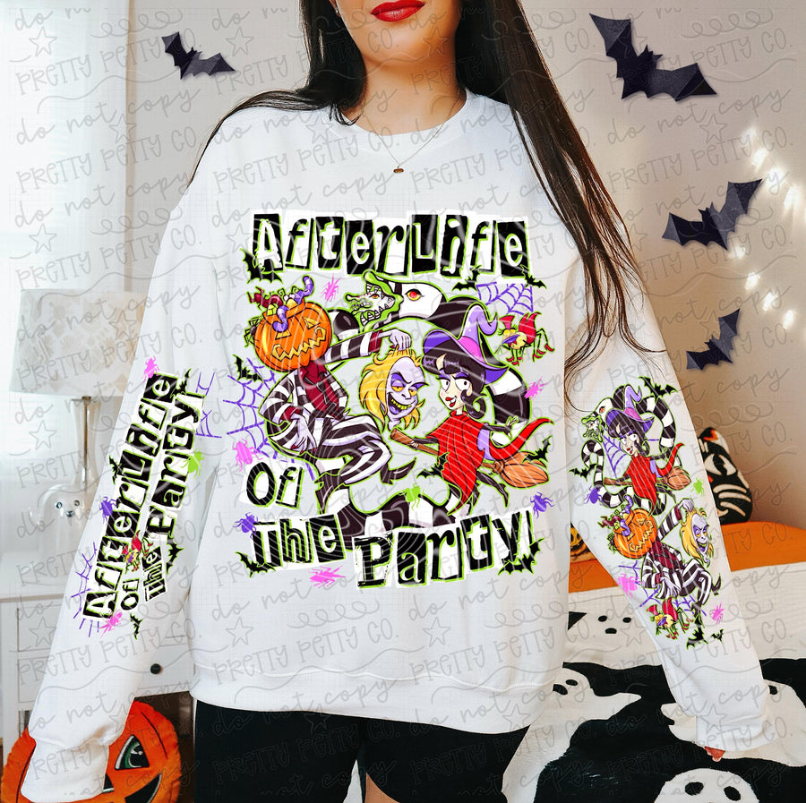 Afterlife of the Party Spooky Graphic Tee | Retro Gothic Halloween Shirt | Creepy Cute Apparel - Pretty Petty Co