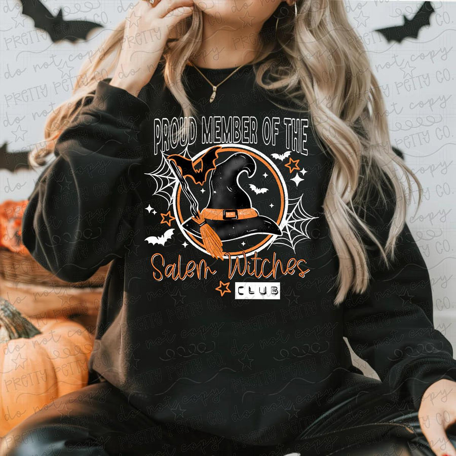 Proud Member of the Salem Witches Club Halloween Graphic Tee