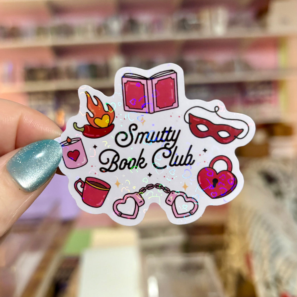 Smutty Book Club Symbols Sticker - Pretty Petty Co