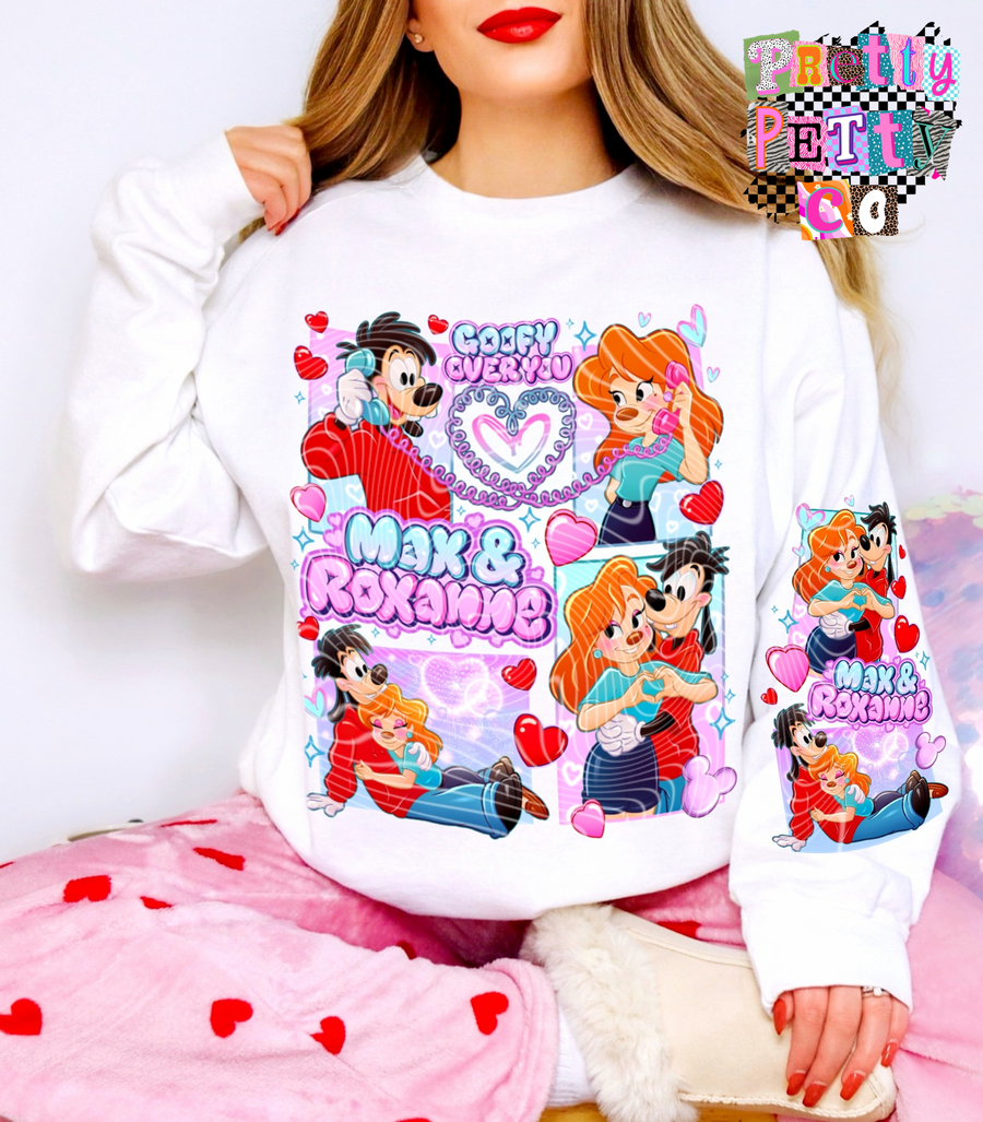 Cute Couple Love Graphic T-Shirt, Over You Valentine’s Tee, Gildan, Youth & Adult Sizes, DTF Printed - Pretty Petty Co