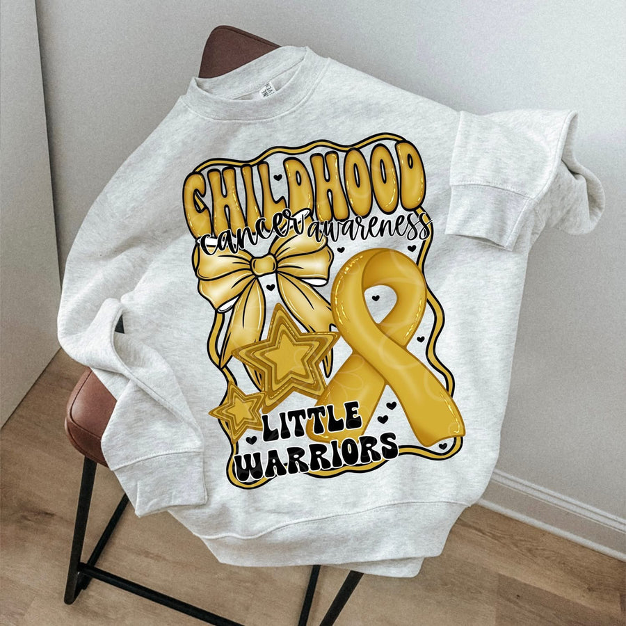 Childhood Cancer Awareness Graphic Tee – Support & Advocacy Shirt – Unisex DTF Print – Kids & Adult Sizes - Pretty Petty Co