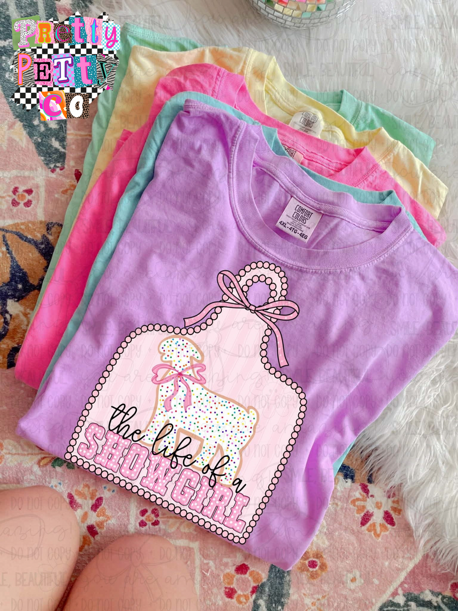 Goat Showgirl Shirt – The Life of a Showgirl Goat Graphic Tee - Pretty Petty Co