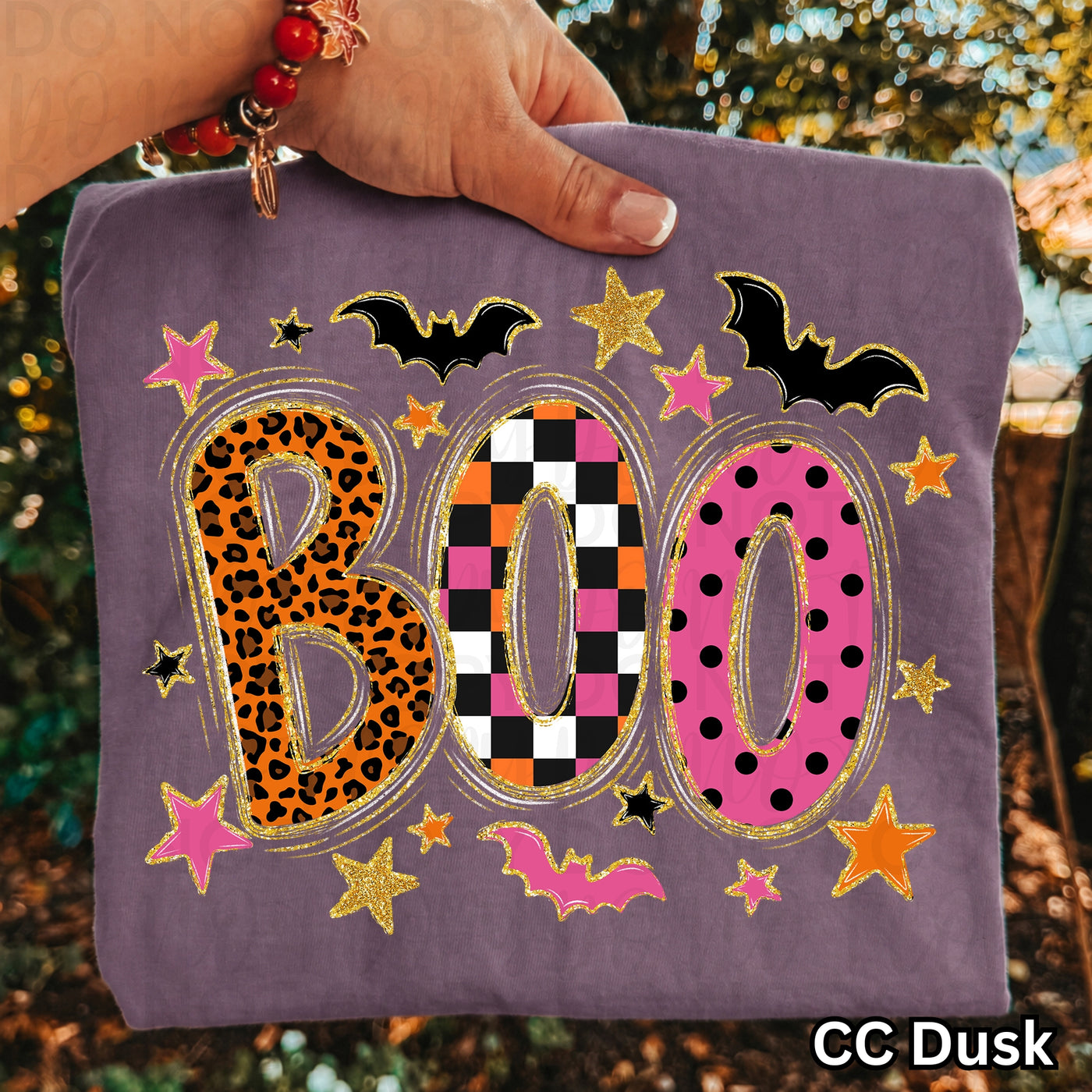 BOO Pink Leopard Halloween Graphic Tee | Cute Spooky Shirt