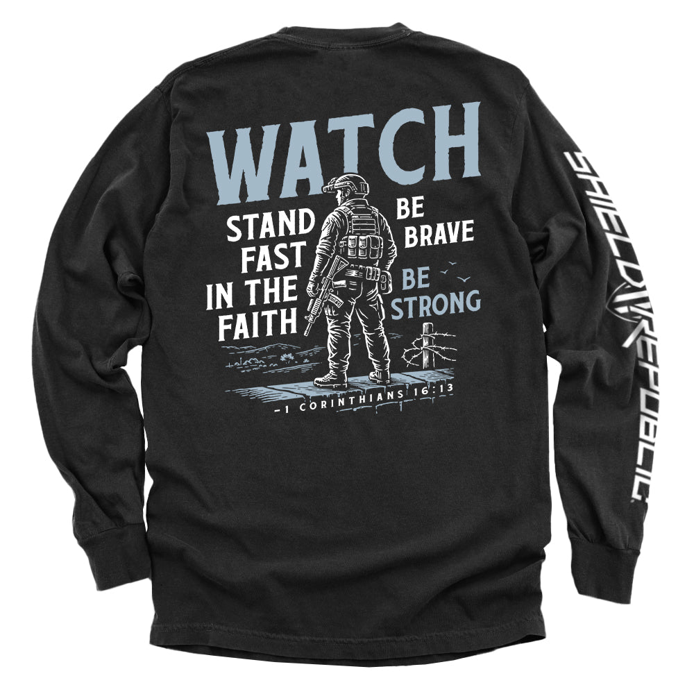 Watch Stand Fast in the Faith (Back Print) - Pretty Petty Co