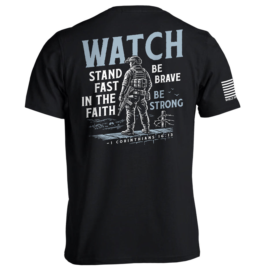 Watch Stand Fast in the Faith (Back Print) - Pretty Petty Co