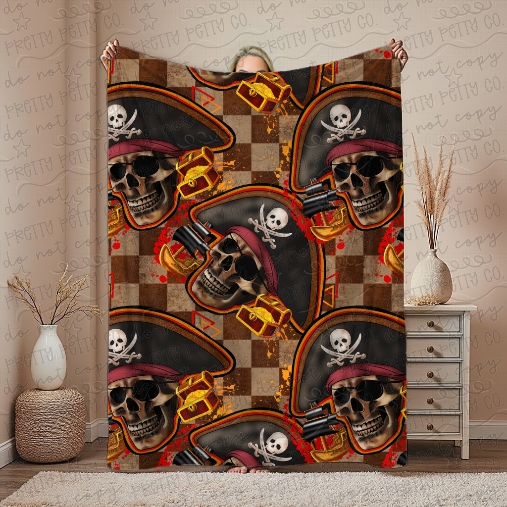 Never Say Die Blanket | Retro Adventure Aesthetic Throw | Cozy 80s Nostalgia Blanket