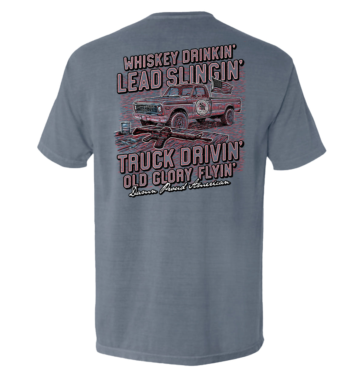 Damn Proud American Red White and Blue - Pretty Petty Co