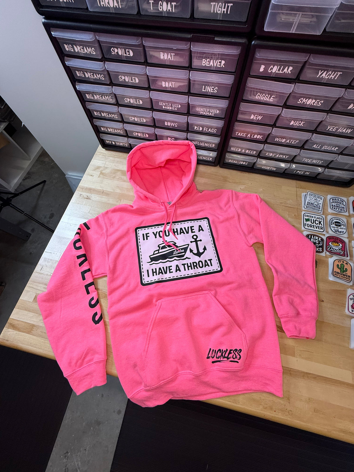 Boat Throat Hoodie - Pretty Petty Co
