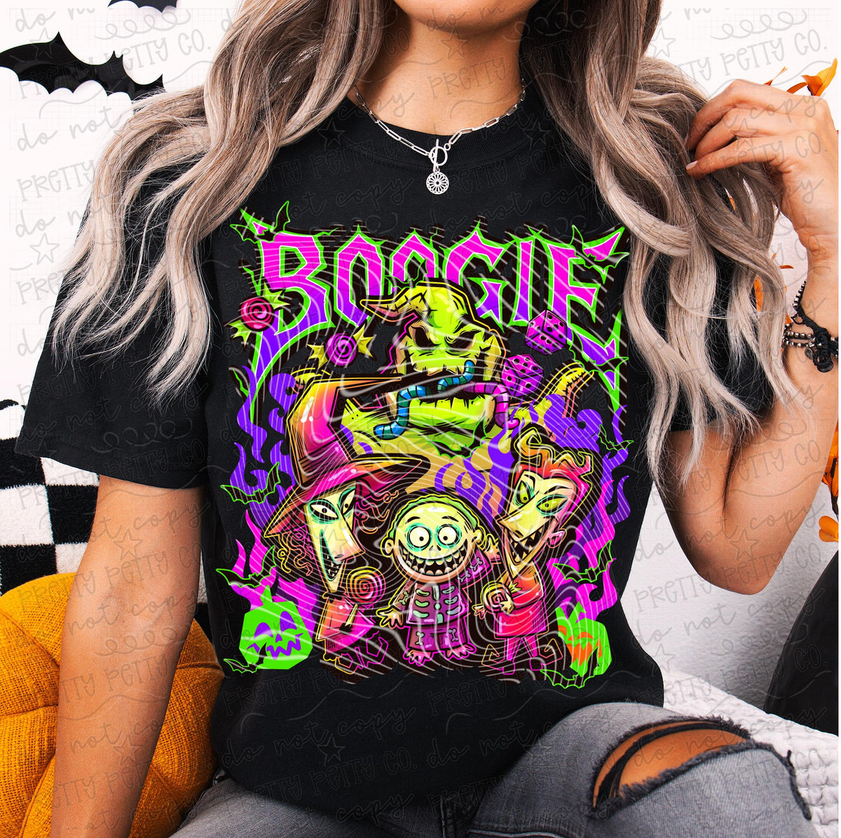 Boogie Spooky Graphic Tee | Creepy Cute Horror Shirt | Retro Gothic Apparel - Pretty Petty Co