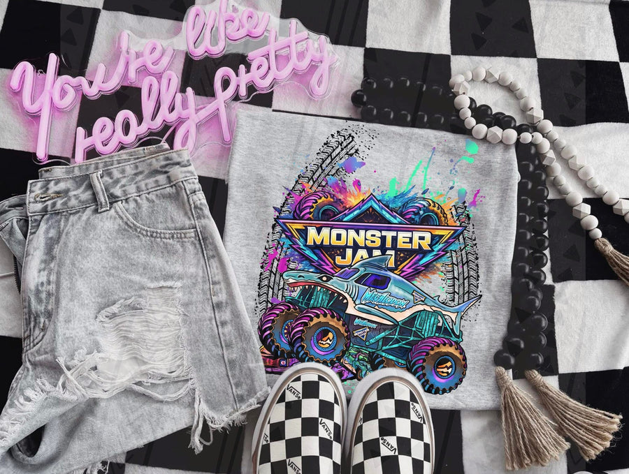 Monster Jam Truck Fan Tee – MJ Gildan Monster Truck Apparel - Pretty Petty Co