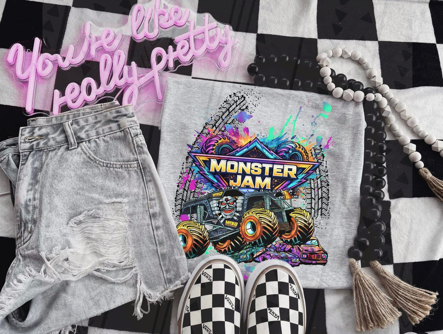 Monster Jam Truck Fan Tee – MJ Gildan Monster Truck Apparel - Pretty Petty Co