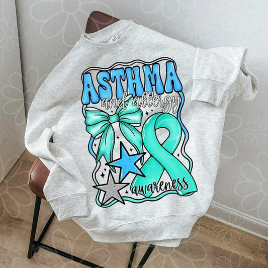 Asthma & Allergies Awareness Graphic Tee – Support & Advocacy Shirt – Unisex DTF Print – Kids & Adult Sizes