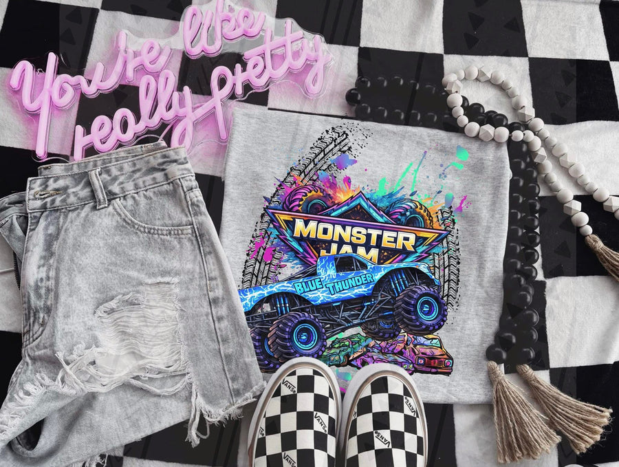 Monster Jam Truck Fan Tee – MJ Gildan Monster Truck Apparel - Pretty Petty Co